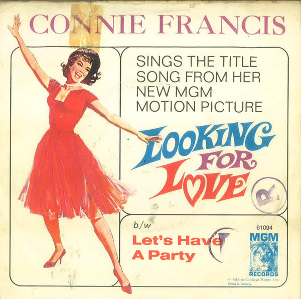 Connie Francis : Looking For Love  (7", Single)