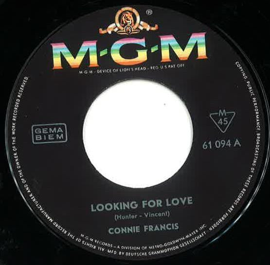 Connie Francis : Looking For Love  (7", Single)