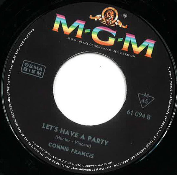 Connie Francis : Looking For Love  (7", Single)