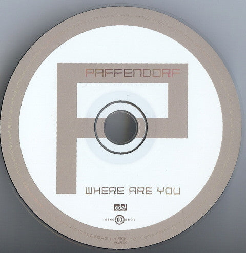 Paffendorf : Where Are You (CD, Single)