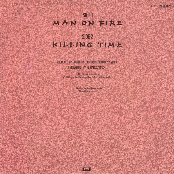 Roger Taylor : Man On Fire (7")