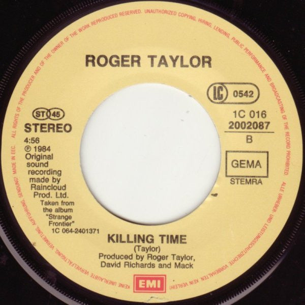 Roger Taylor : Man On Fire (7")