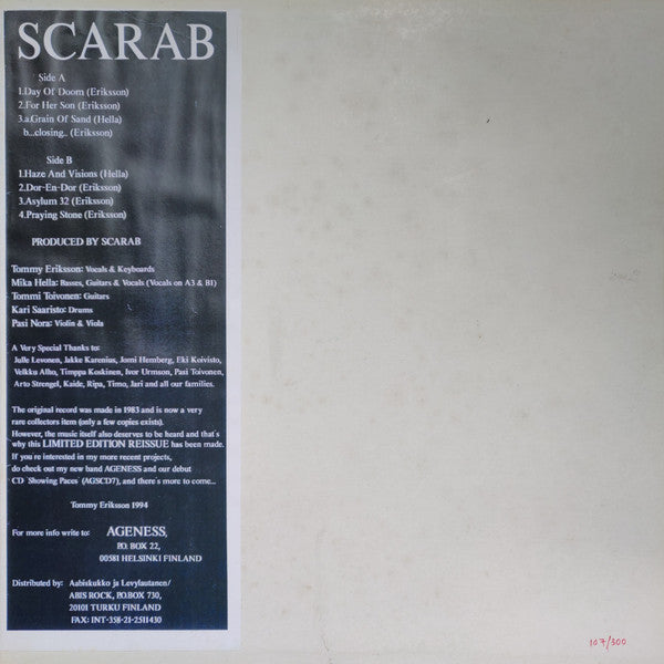 Scarab (5) : Scarab (LP, Album, RE)