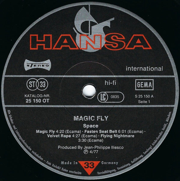 Space : Magic Fly (LP, Album)