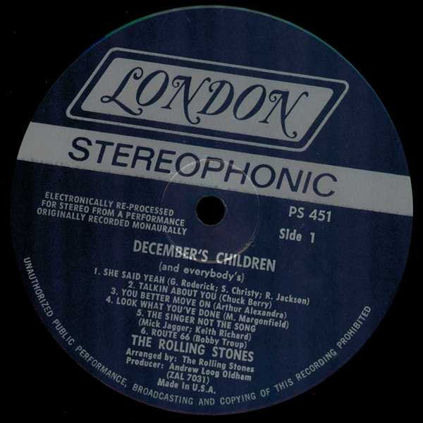 The Rolling Stones : December's Children (And Everybody's) (LP, Album, RP)