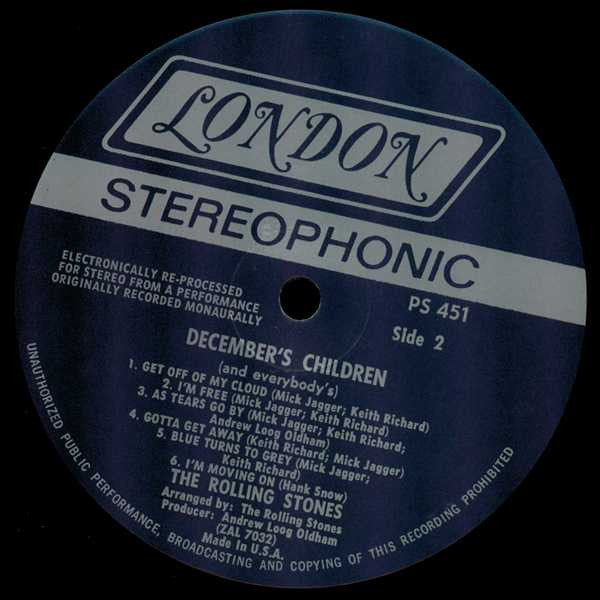 The Rolling Stones : December's Children (And Everybody's) (LP, Album, RP)