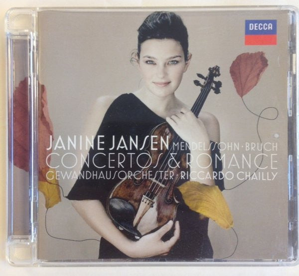Janine Jansen, Felix Mendelssohn-Bartholdy / Max Bruch / Gewandhausorchester Leipzig, Riccardo Chailly : Concertos & Romance (CD, Album, Sup)
