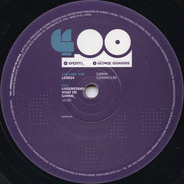 SpeedyJ* _ George Issakidis : Collabs 400 (12")