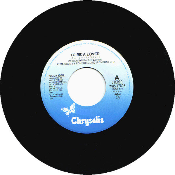 Billy Idol : To Be A Lover (7", Single)