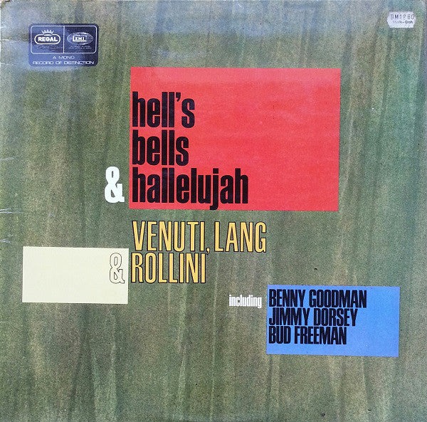 Joe Venuti, Eddie Lang & Adrian Rollini : Hell's Bells & Hallelujah (LP, Comp)