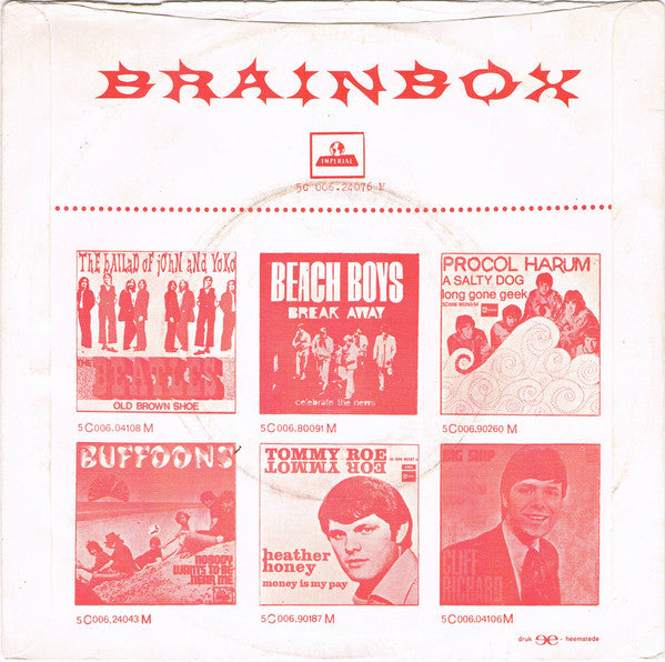 Brainbox (3) : Summertime / Dark Rose (7", Single, Mono)