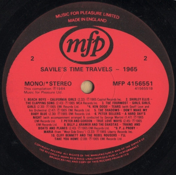 Various : 20 Golden Hits Of 1965 (LP, Comp, Mono)