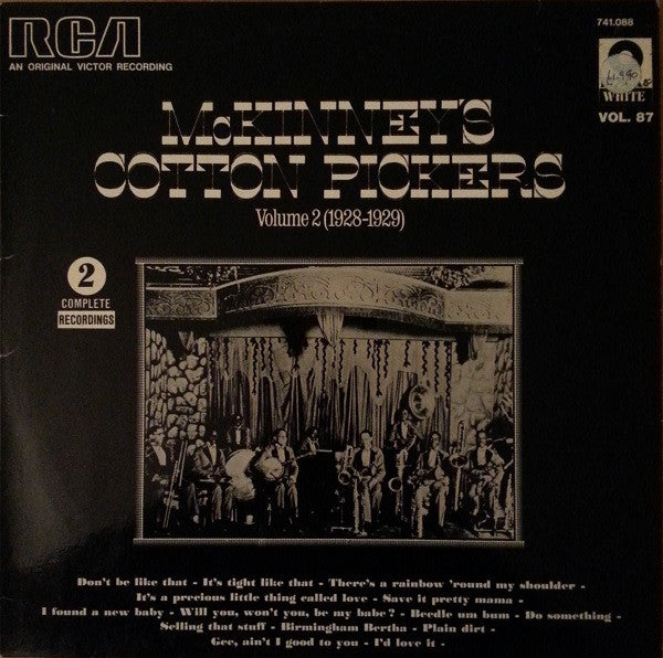 McKinney's Cotton Pickers : Volume 2 (1928-1929) (LP, Comp)