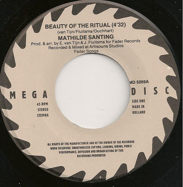 Mathilde Santing : Beauty Of The Ritual (Theme Song From 'Rituelen') (7", Single)