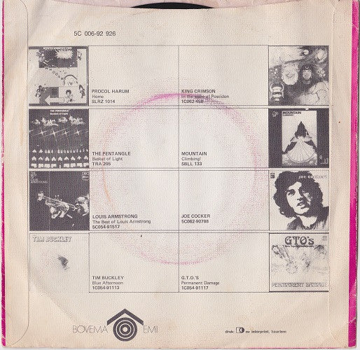 The Fifth Dimension : Never My Love (7", Single)