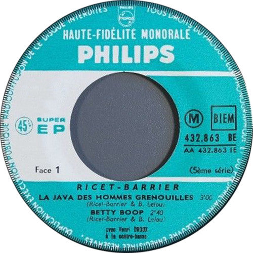 Ricet Barrier : La Java Des Hommes Grenouilles (7", EP)