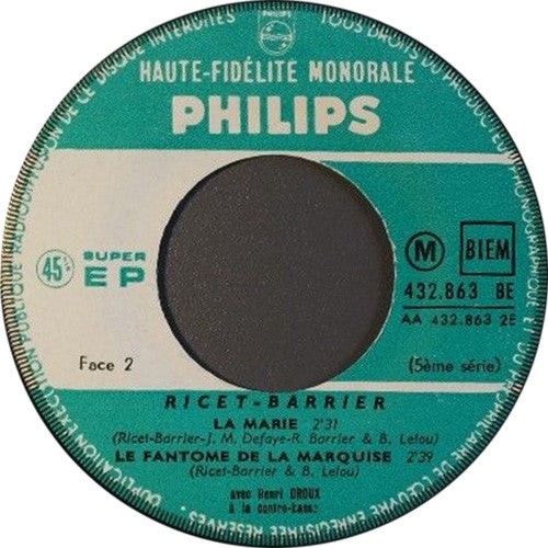 Ricet Barrier : La Java Des Hommes Grenouilles (7", EP)