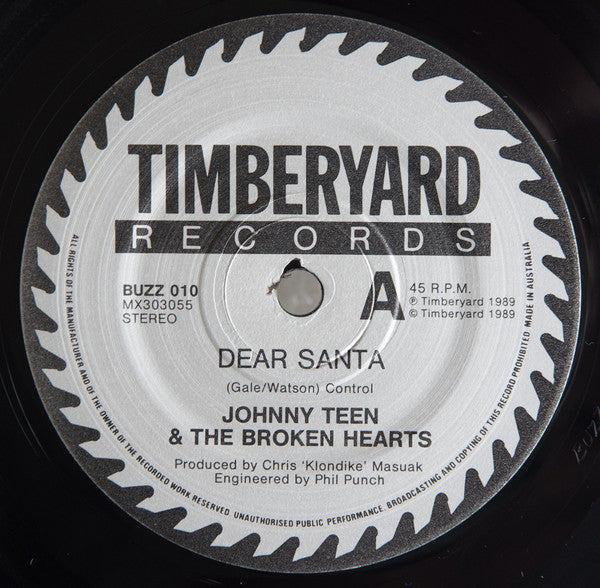 Johnny Teen & The Broken Hearts : Dear Santa (7", Single)
