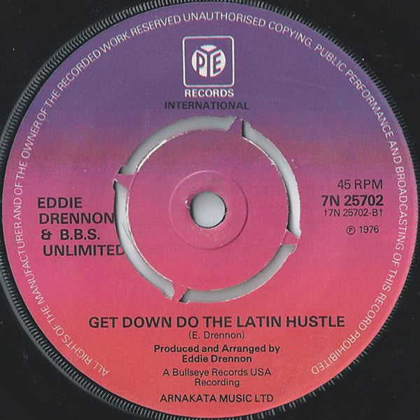 Eddie Drennon & The B.B.S. Unlimited : Let's Do The Latin Hustle (7", Single, Kno)