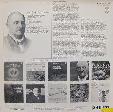Anton Bruckner ; Concertgebouworkest, Bernard Haitink : Symfonie No. 4 "Romantische Symfonie"  (LP, RE)