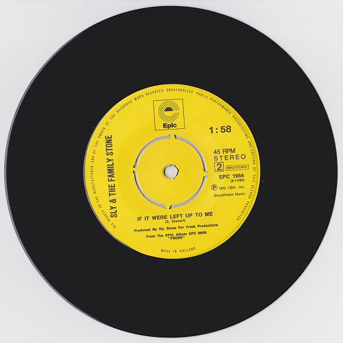 Sly & The Family Stone : Frisky (7", Single)