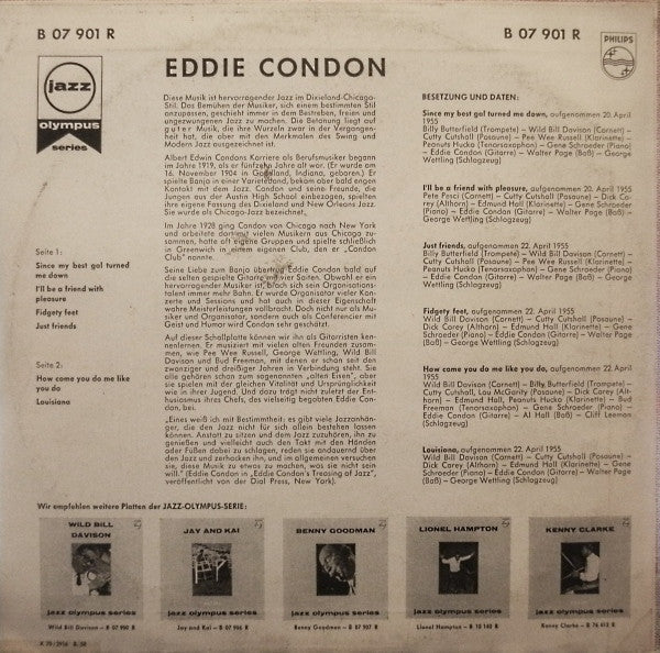 Eddie Condon : Jazz Olympus Series (10")