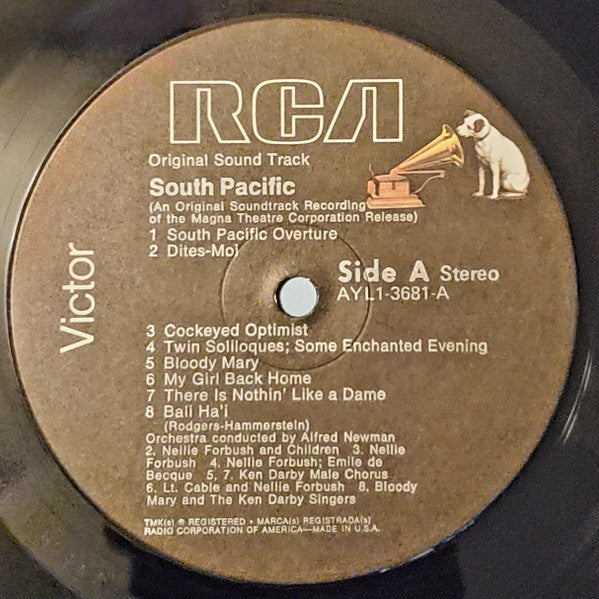 Rodgers & Hammerstein : RCA Victor Presents Rodgers & Hammerstein's South Pacific (An Original Soundtrack Recording) (LP, Album, RE, Ind)