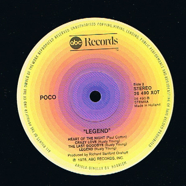 Poco (3) : Legend (LP, Album)