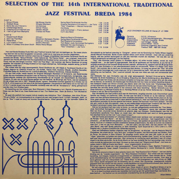 Various : Selection Of The 14th International Traditional Jazz Festival Breda 1984 (LP)