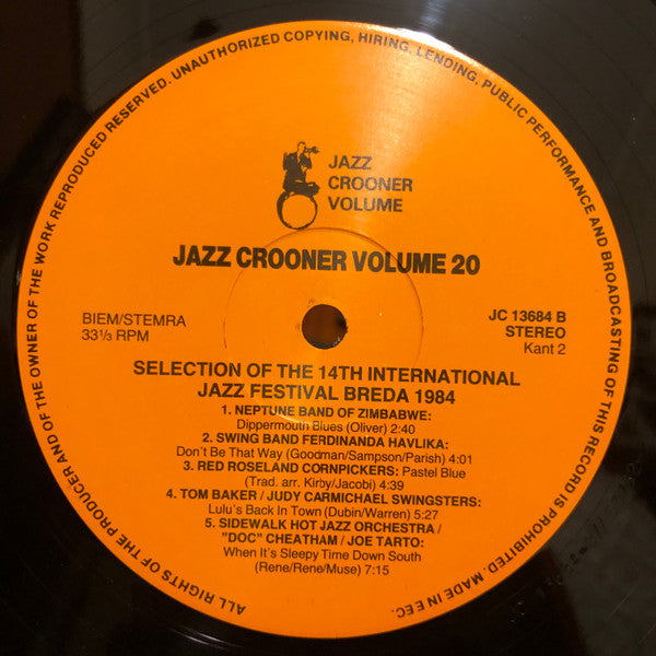 Various : Selection Of The 14th International Traditional Jazz Festival Breda 1984 (LP)