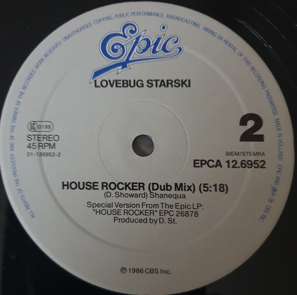 Lovebug Starski : House Rocker (12")
