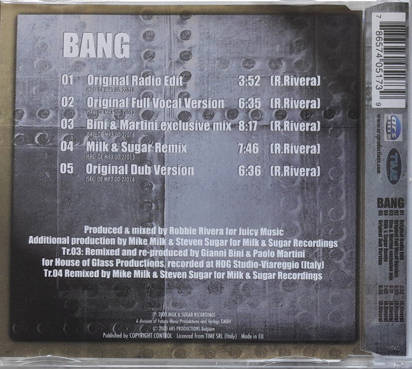 Robbie Rivera : Bang (CD, Maxi)