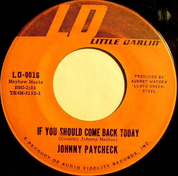 Johnny Paycheck : Motel Time Again (7")