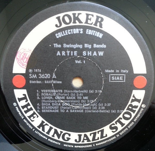Artie Shaw : The Swinging Big Bands Vol. 1 (1938/1945) (LP, Comp, Mono)