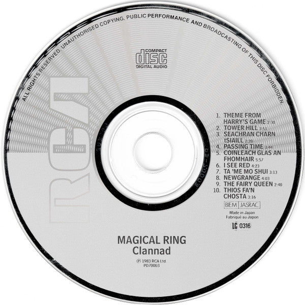 Clannad : Magical Ring (CD, Album, RE)