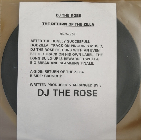The Rose : The Return Of The Zilla / Crunchy (12", Bla)