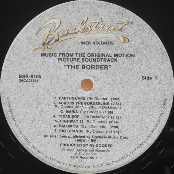 Ry Cooder : The Border (LP, Album, Pin)