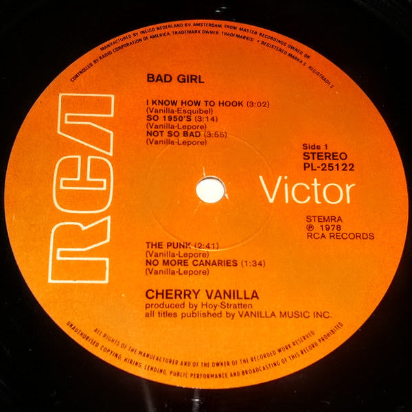Cherry Vanilla : Bad Girl (LP, Album)