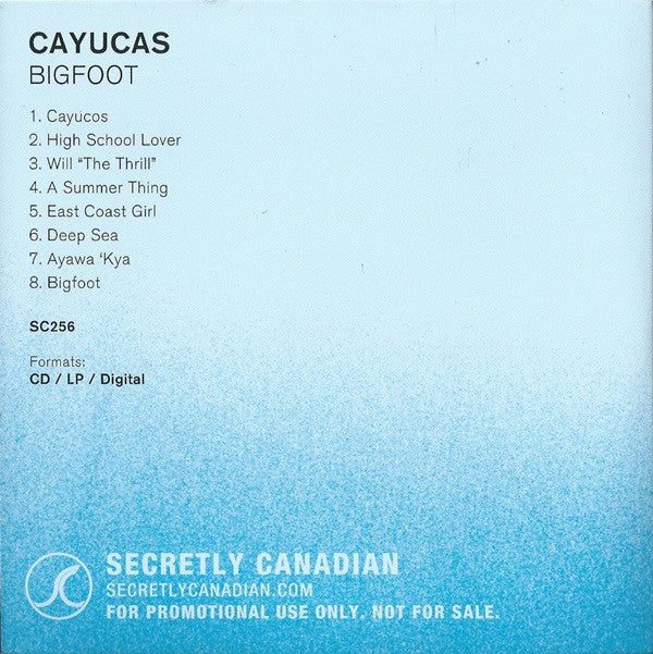 Cayucas : Bigfoot (CD, Album, Promo)