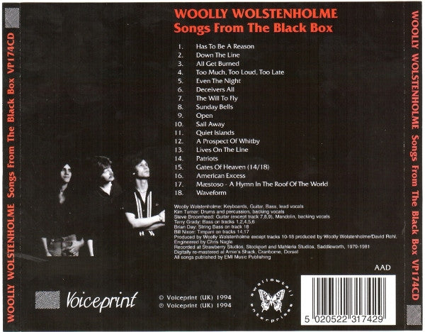 Woolly Wolstenholme : Songs From The Black Box (CD, Album, Comp, RM)