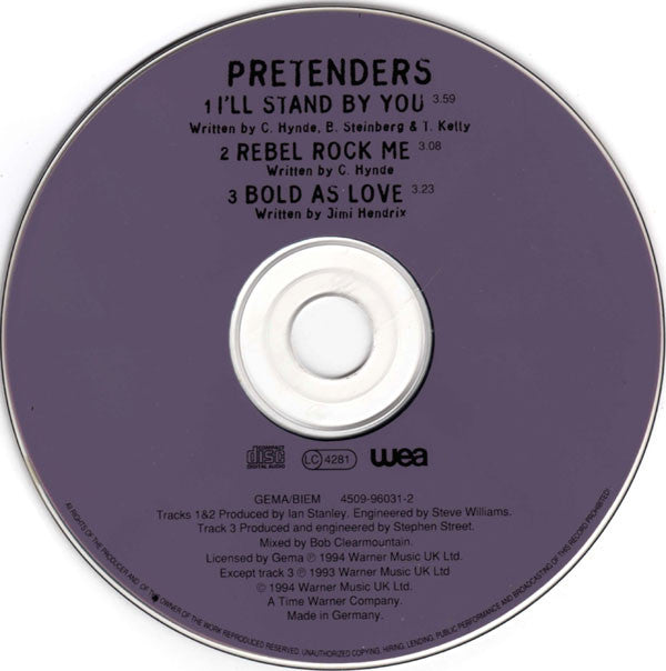 The Pretenders : I'll Stand By You (CD, Single)