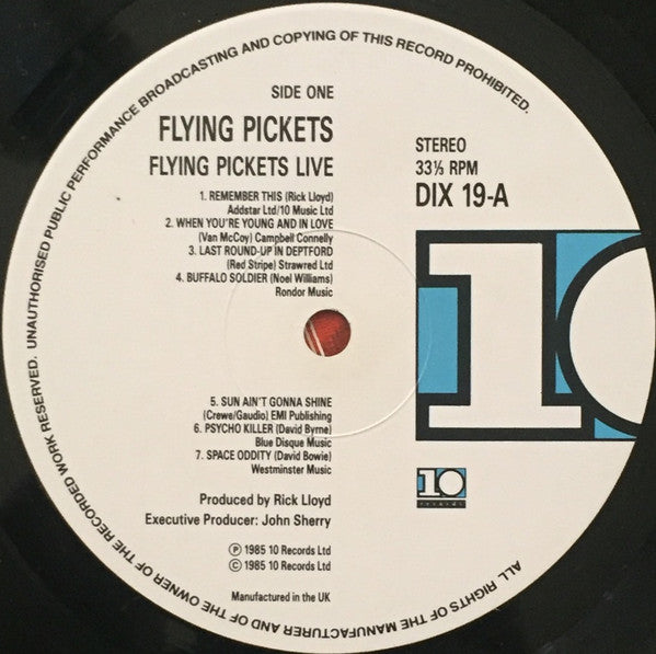 Flying Pickets* : Live (LP)