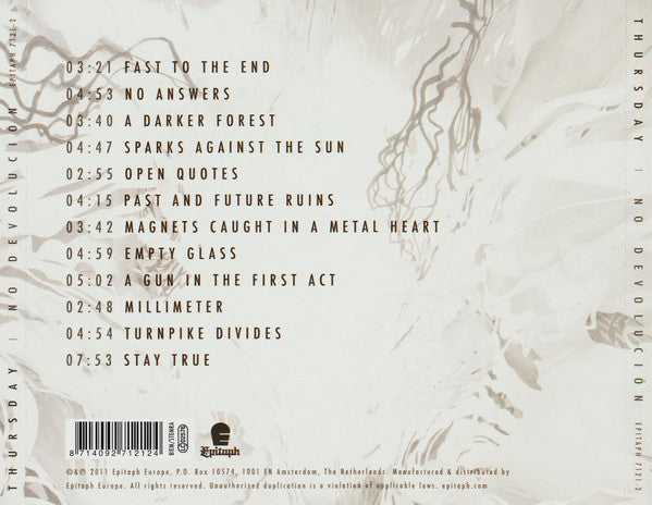 Thursday : No Devolución (CD, Album)