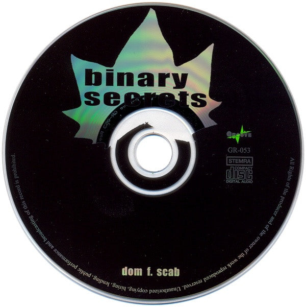 Dom F. Scab : Binary Secrets (CD, Album)