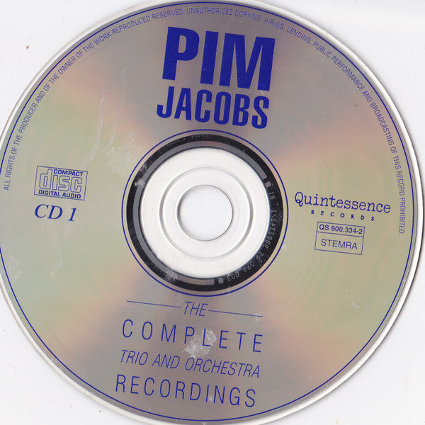 Pim Jacobs : The Complete Trio And Orchestra Recordings (3xCD, Comp)