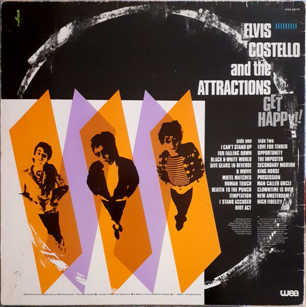 Elvis Costello & The Attractions : Get Happy! (LP, Album)