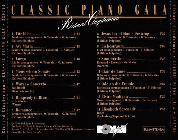 Richard Clayderman : Classic Piano Gala (CD, Comp)