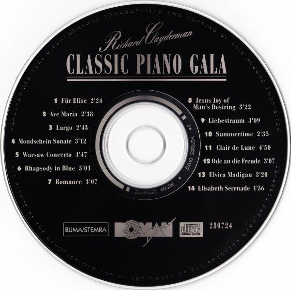 Richard Clayderman : Classic Piano Gala (CD, Comp)