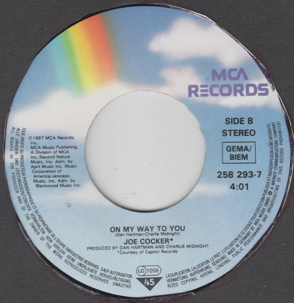 Joe Cocker : Love Lives On  (7", Single)