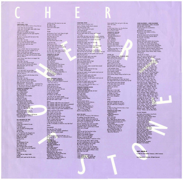 Cher : Heart Of Stone (LP, Album, RE)